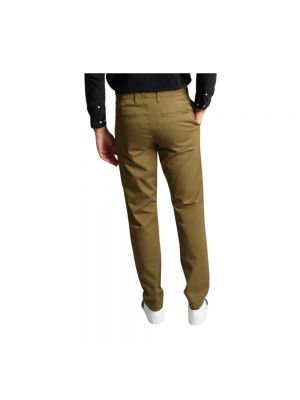 Pantalones chinos de algodón Knowledge Cotton Apparel verde