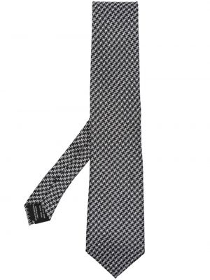 Cravată de mătase cu imprimeu geometric din jacard Tom Ford