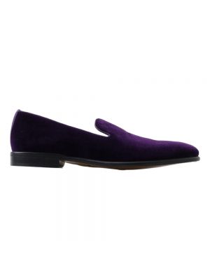 Aksamitne loafers Dolce And Gabbana fioletowe