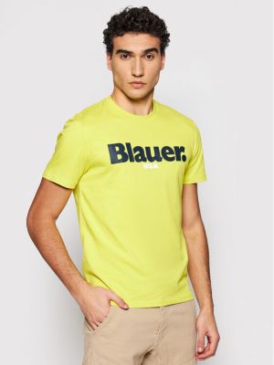 Blauer T-Shirt Usa 21SBLUH02128 004547 Žlutá Regular Fit