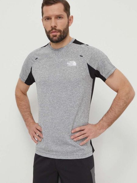 Sportska majica s printom kratki rukavi The North Face siva