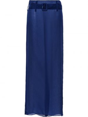 Falda larga de gasa Prada azul