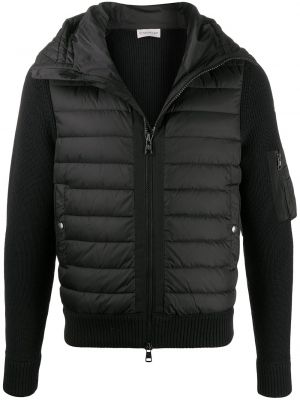 Hette lang jakke Moncler svart