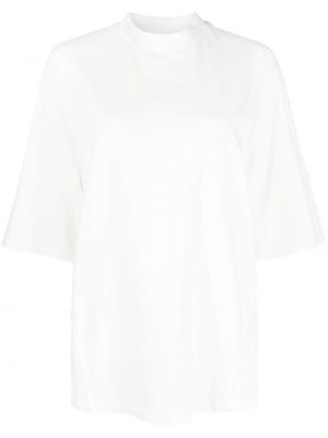 T-shirt con scollo tondo Reebok bianco