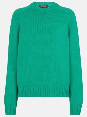 Sweter z kaszmiru Loro Piana zielony