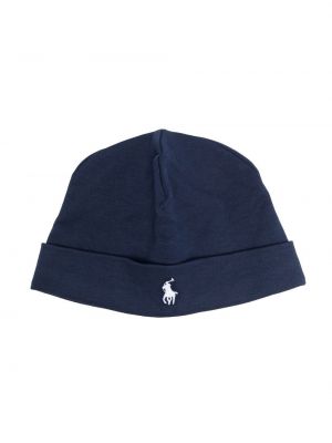 Broderet hue for piger Ralph Lauren Kids blå