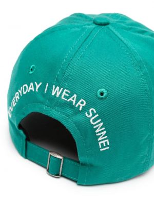 Medvilninis kepurė su snapeliu Sunnei žalia