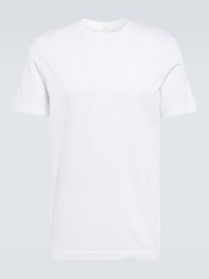 Kokvilnas t-krekls džersija The Row balts