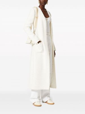 Manteau en tweed Valentino Garavani blanc