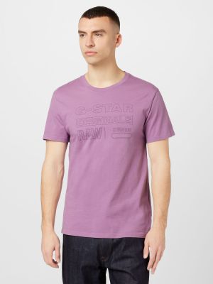 Hviezdne tričko G-star Raw fialová