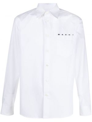 Raštuota marškiniai Marni balta