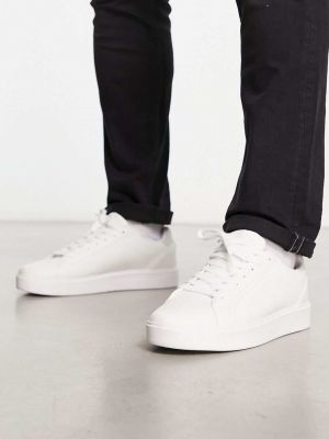 Кроссовки на шнуровке Pull&bear белые
