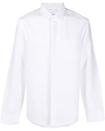 Риза с джобове Calvin Klein бяло