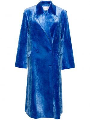 Zamatový kabát Christian Wijnants modrá