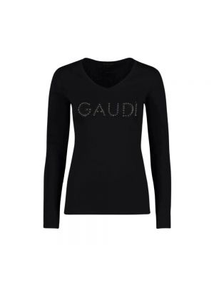Koszulka z długim rękawem Gaudi czarna