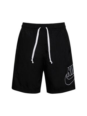 Kratke hlače iz najlona Nike črna