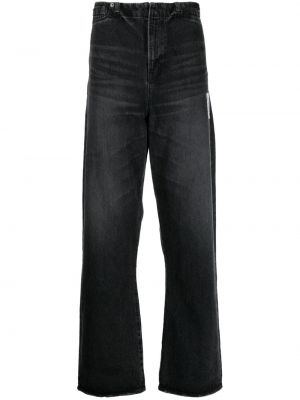 Voľné džínsy s rovným strihom Maison Mihara Yasuhiro čierna