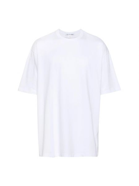 Dzianinowa koszulka Comme Des Garcons biała