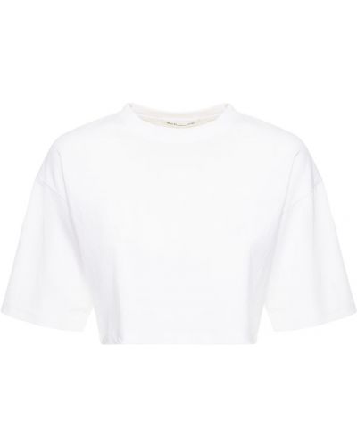Памучна тениска от джърси The Frankie Shop бяло