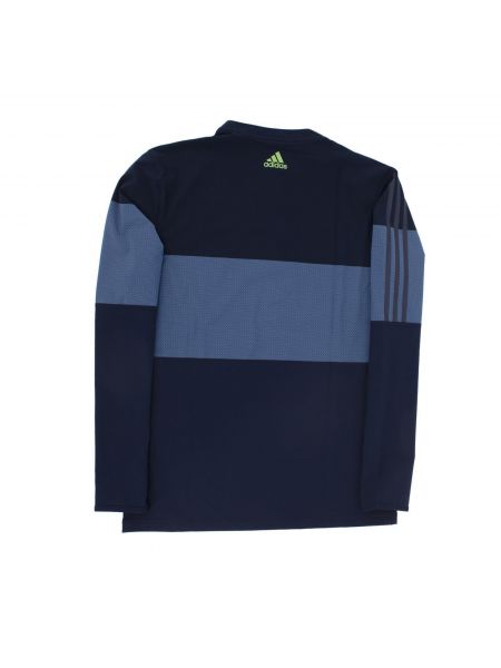 Пуловер на молнии Adidas синий