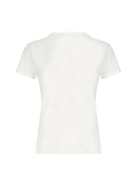 Haftowana koszulka bawełniana Ralph Lauren biała