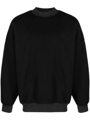 Плетен пуловер с кръгло деколте Fear Of God черно
