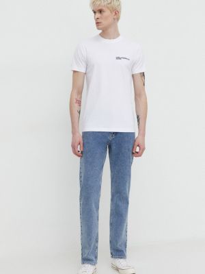 Pamučna majica Karl Lagerfeld Jeans bijela