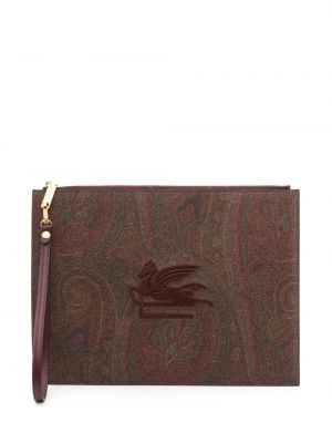Listová kabelka s potlačou s paisley vzorom Etro