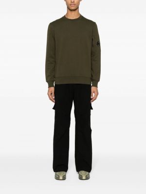 Kokvilnas džemperis bez kapuces C.p. Company zaļš