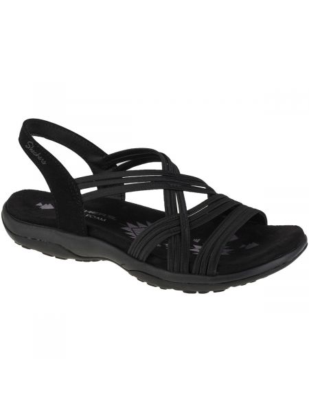 Športové slim fit sandále Skechers čierna