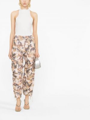 Rovné kalhoty s potiskem s abstraktním vzorem Isabel Marant