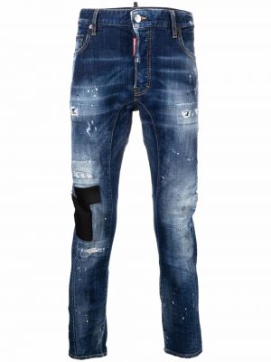 Nødlidende skinny jeans Dsquared2 blå