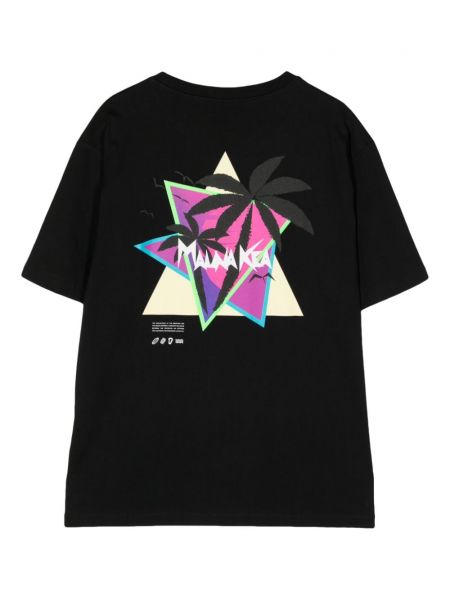 T-shirt aus baumwoll Mauna Kea schwarz
