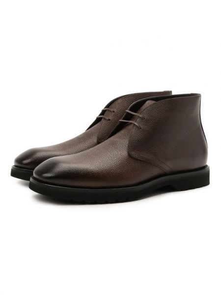 Кожаные ботинки Tom Ford коричневые
