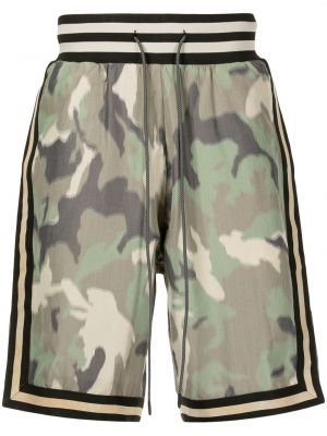 Shorts de sport à imprimé à imprimé camouflage Mostly Heard Rarely Seen vert