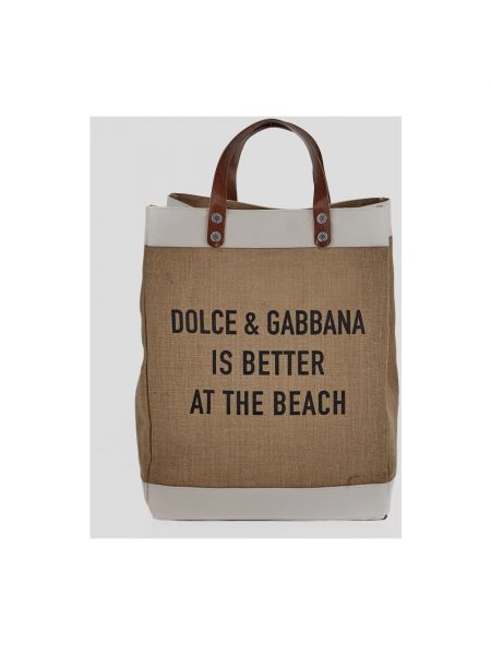 Bolso shopper Dolce & Gabbana marrón