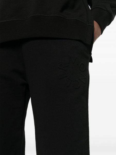 Pantaloni di cotone Moncler nero