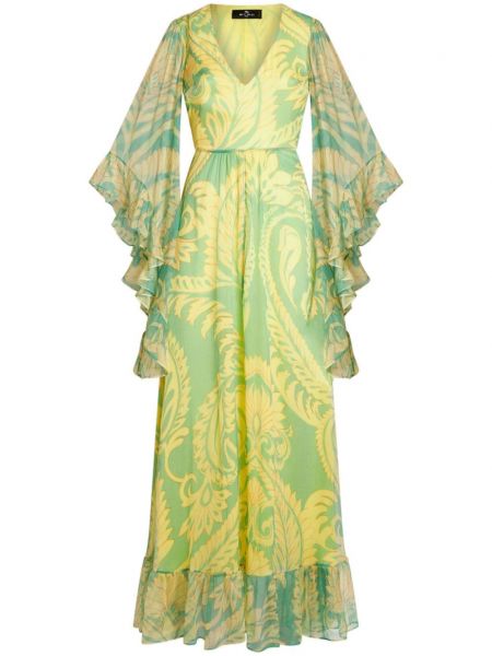 Rochie de mătase cu imagine Etro