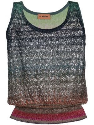 Tank top med fargegradient Missoni blå