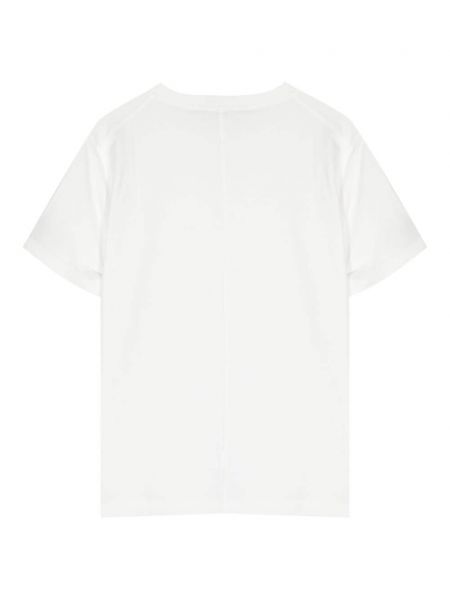 Koszulka bawełniana z okrągłym dekoltem Sofie Dhoore biała