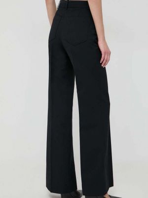 Pantaloni cu talie înaltă Victoria Beckham negru