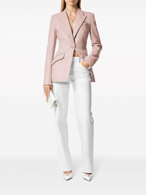 Leder blazer Versace pink