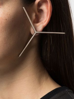 Boucles d'oreilles Y/project argenté