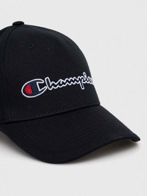 Хлопковая кепка Champion черная