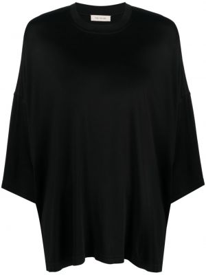 T-krekls ar drapējumu The Mannei melns