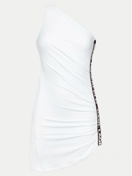Koktejlové šaty skinny fit Karl Lagerfeld bílé