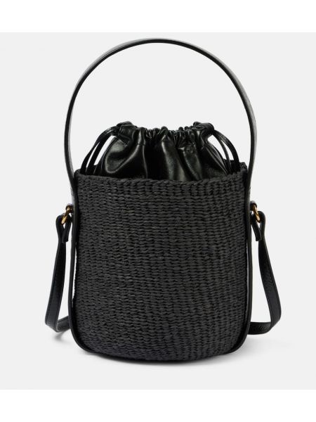 Lær mini bag Chloe svart