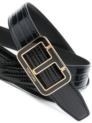 Kožený pásek Tom Ford černý