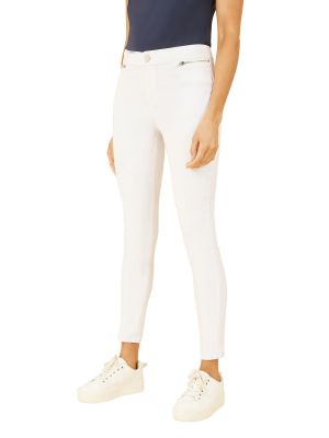Однотонные джинсы Yumi белые