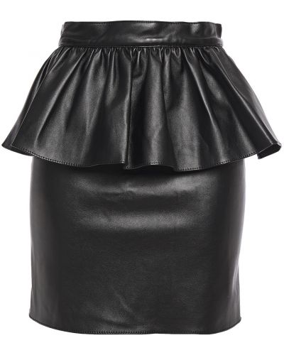 Černé mini sukně kožené Ronny Kobo